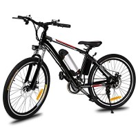 Declare 25 inch Wheel Aluminum Alloy Frame Mountain Bike Cycling Bicycle Black - B07FDYHGCW